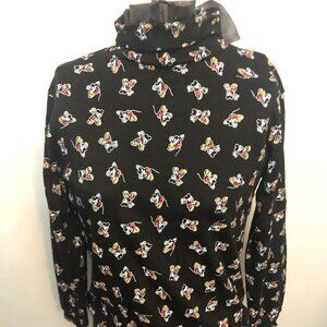 Vintage 1993 Disney Mickey Mouse  Mickey All Over Turtle Neck NWT